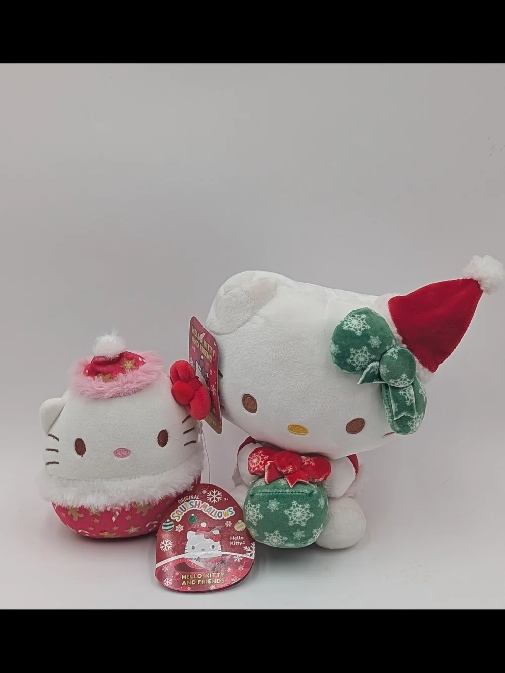 Squishmallow Jazwares Hello Kitty Holiday Lot Of 2 Plush Stuffed Animal